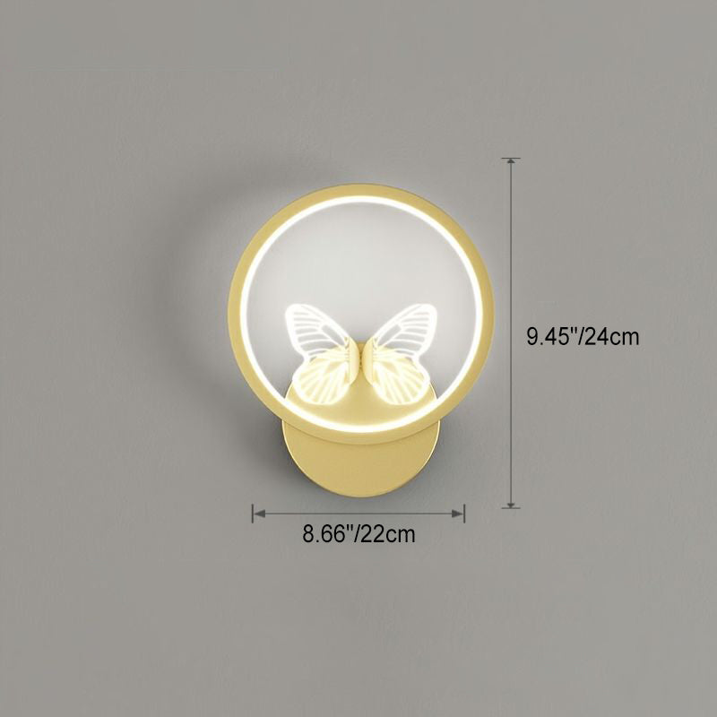 Deco Square Round Frame Design LED Wall Sconce Lamp