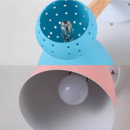 Macaron Solid Color Ironwood 1-Light Wall Sconce Lamp