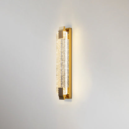 Dazzling Crystal Shade Stainless Steel LED Wall Sconce Lamp