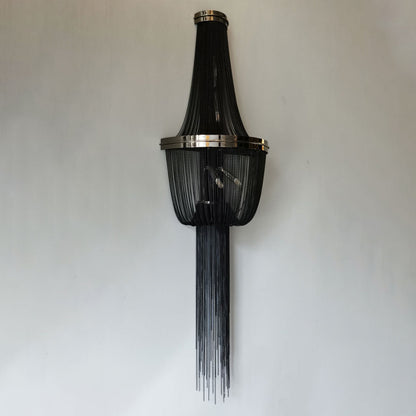 Aluminum Iron Tassel Sprocket 4-Light Wall Sconce Lamp