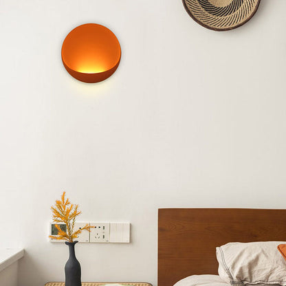 Modern Minimalist Round Aluminum LED Wall Sconce Lamp