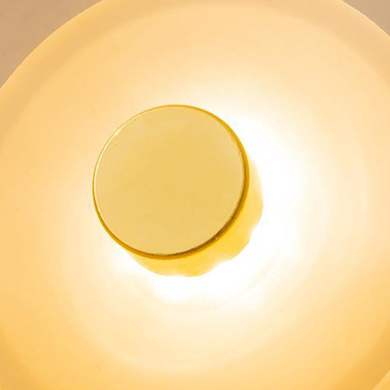 Simplicity Iron Round Glass LED Wall Sconce Lamp