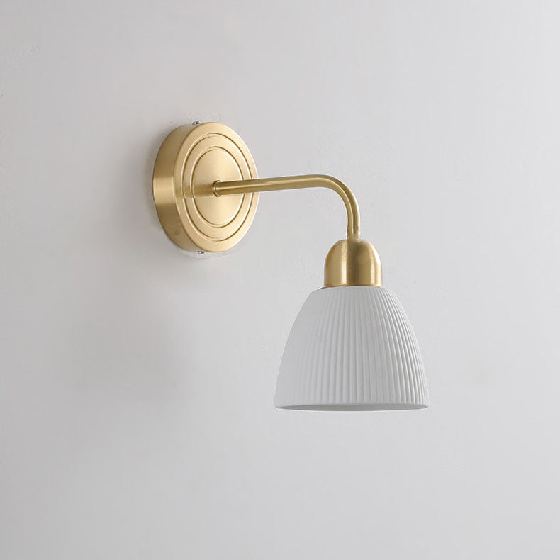 Geometrical Gold Finish Frame 1-Light Wall Sconce Lamp