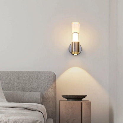 Luxury Aluminum Acrylic Column LED Wall Sconce Lamp