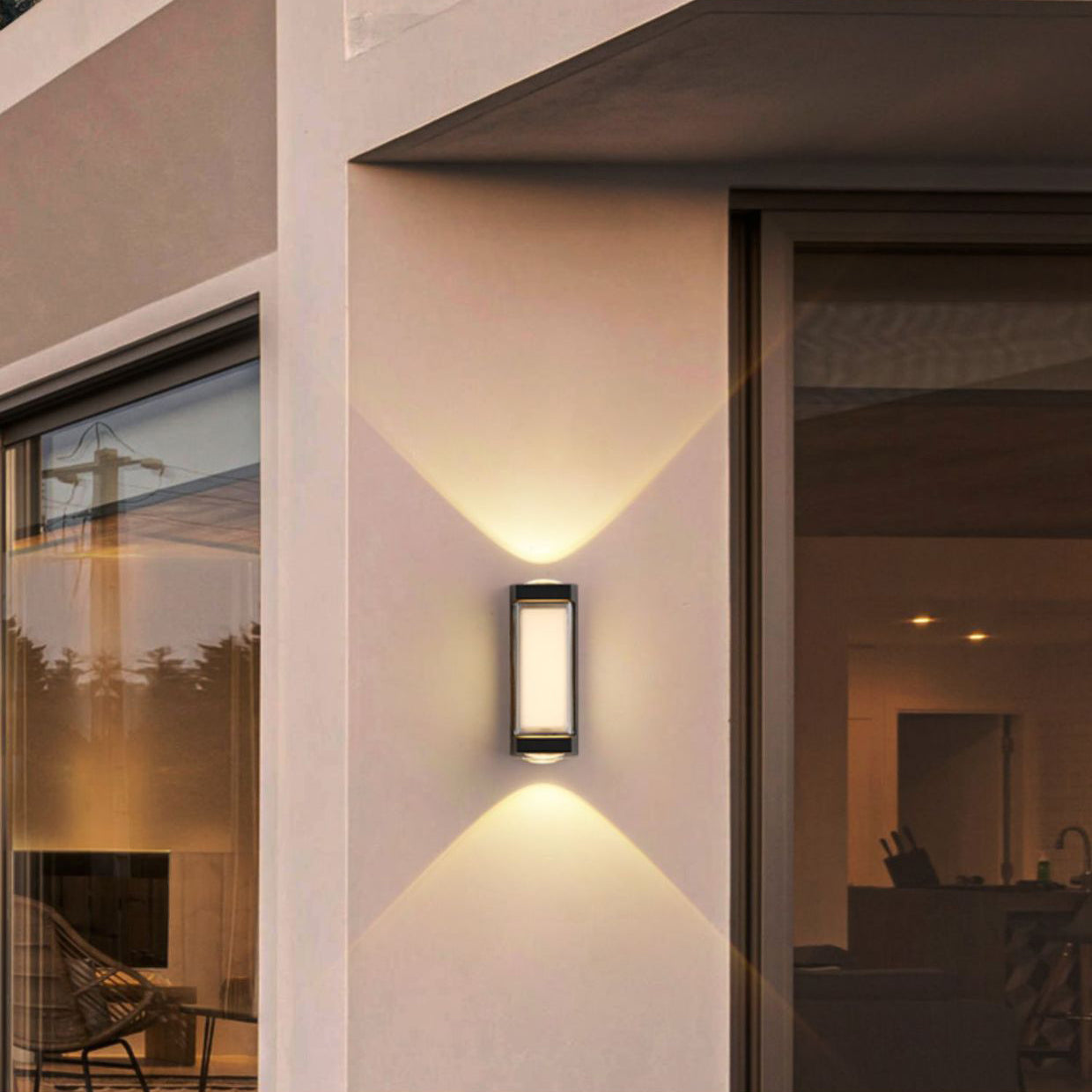 Simplicity Down Luminous LED Waterproof Wall Sconce Lamp