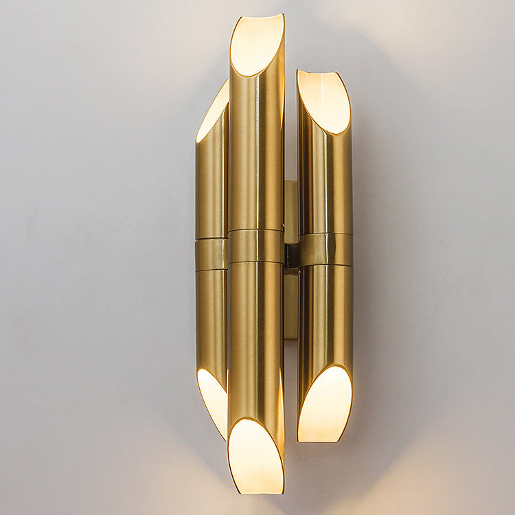 Luxury Cylindrical Iron Shade 3-Light Wall Sconce Lamp