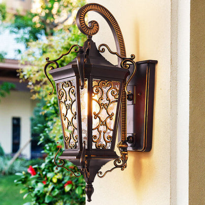 Iron Waterproof Outdoor Indoor 1-Light Wall Sconce Lamp