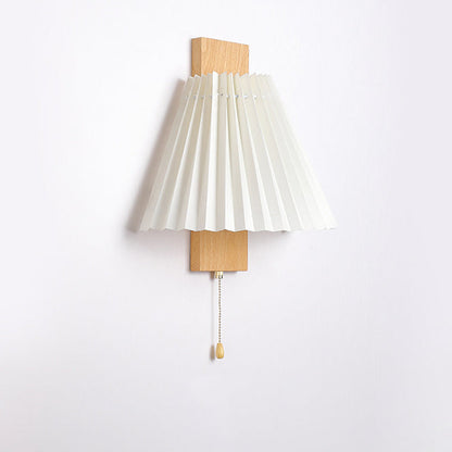 Nordic Iron PVC Cubic Pleated 1-Light Wall Sconce Lamp