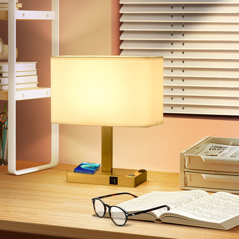 Modern Rectangular Iron Table Lamp