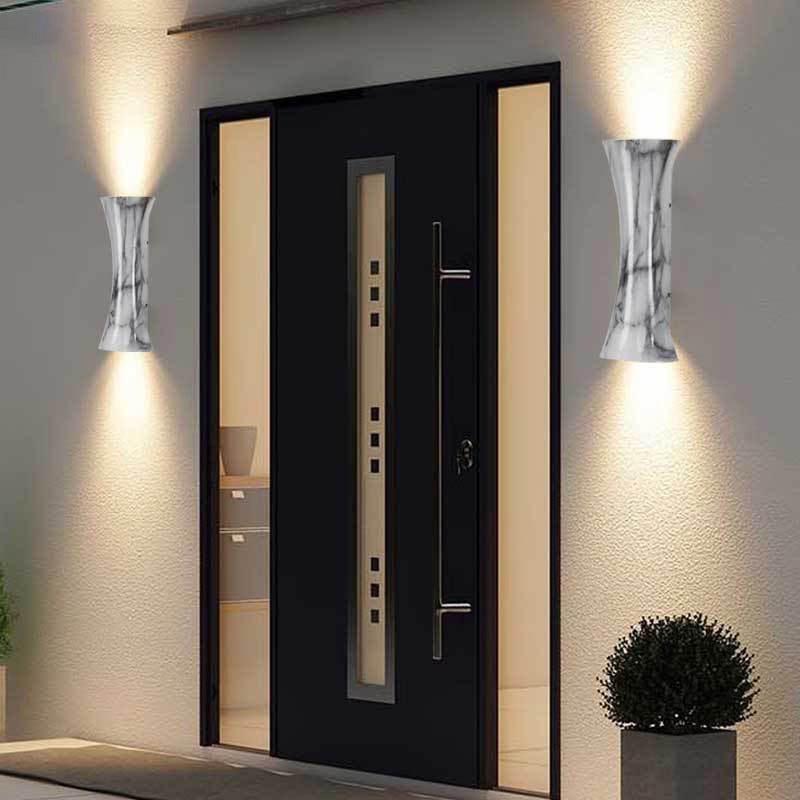 Waterproof Illuminated Aluminum Lens LED Wall Sconce Lamp