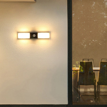 Rectangular Outdoor Waterproof LED Wall Sconce Lamp
