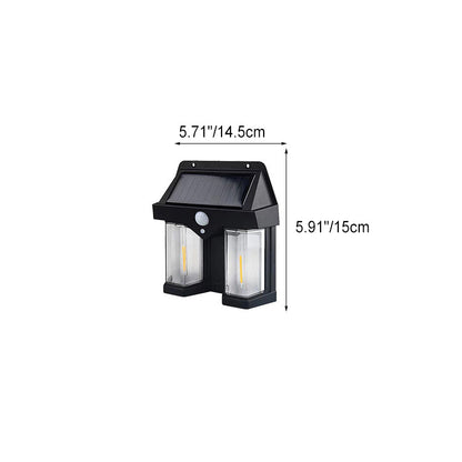 Solar Waterproof Human Sensor LED Wall Sconce Lamp