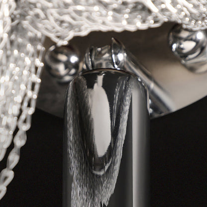 Cylinder Tassel Hardware Plating 1-Light Wall Sconce Lamp