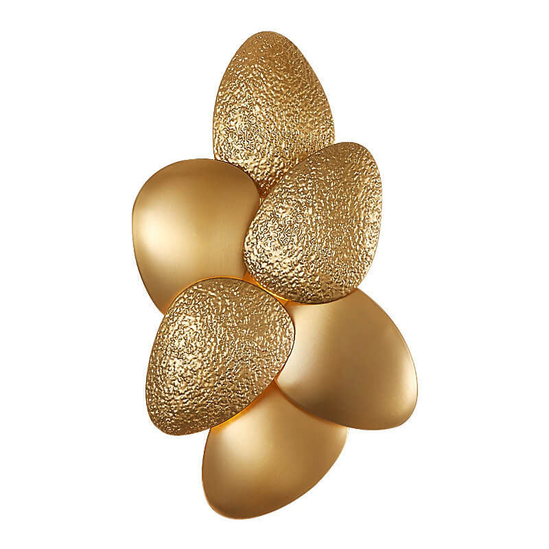 Gold Stainless Steel Pebble 3/6 Light Wall Sconce Lamp