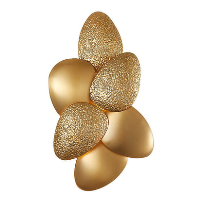 Gold Stainless Steel Pebble 3/6 Light Wall Sconce Lamp