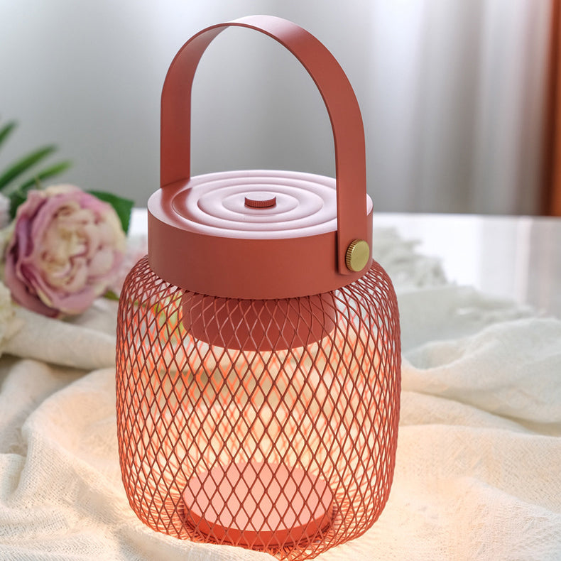 Contemporary Creative Bottle Iron Acrylic LED Table Lamp