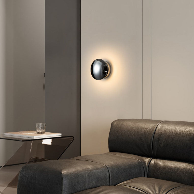 Spherical Electroplated Aluminum LED Wall Sconce Lamp