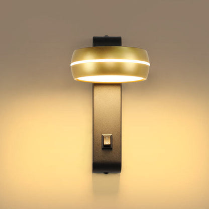 Round Rectangle Aluminum Iron PS LED Wall Sconce Lamp
