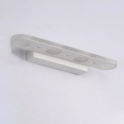 White Oval Acrylic Vanity Light 4/6 Light Wall Sconce Lamp