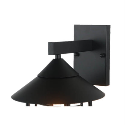Iron Lantern Indoor Outdoor 1-Light Wall Sconce Lamp