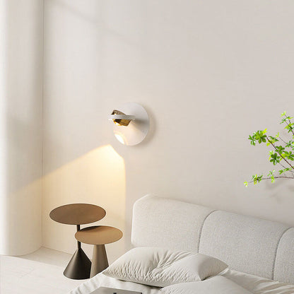 Aluminum Geometric Square Round Iron LED Wall Sconce Lamp