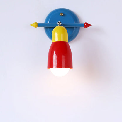 Creative Iron Arrow 1-Light Rocker Arm Wall Sconce Lamp