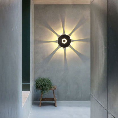 Scandinavian Aluminum Round Shade LED Wall Sconce Lamp