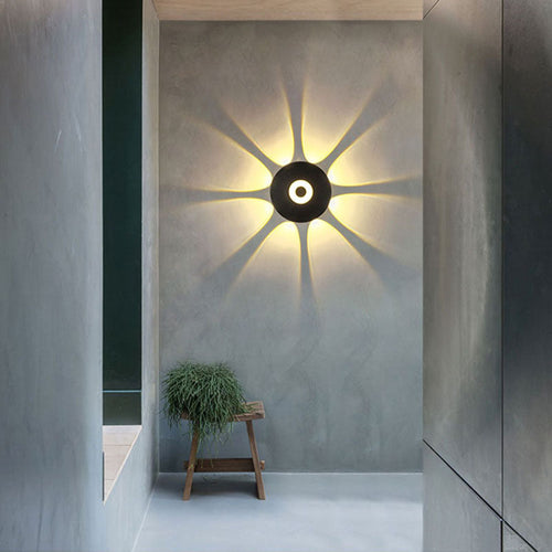 Scandinavian Aluminum Round Shade LED Wall Sconce Lamp