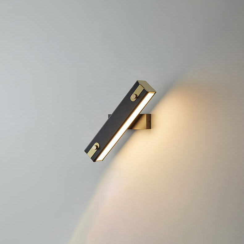 Light Wrought Iron Acrylic Rotatable LED Wall Sconce Lamp