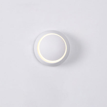 Minimalist Round Rotatable Aluminum PC LED Wall Sconce Lamp