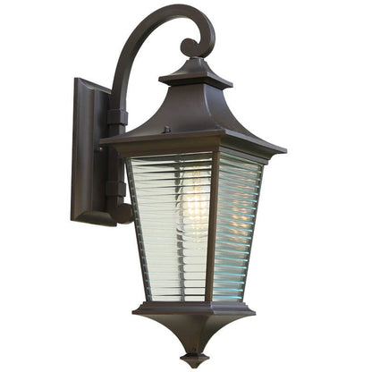 Square Aluminum Outdoor Waterproof 1-Light Wall Sconce Lamp