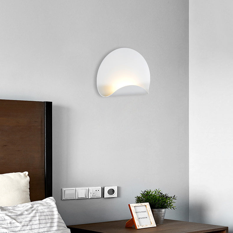 Scandinavian Iron Folding Semicircle LED Wall Sconce Lamp