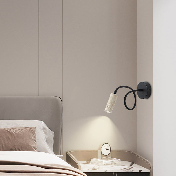 Japanese Travertine 1-Light Adjustable Wall Sconce Lamp