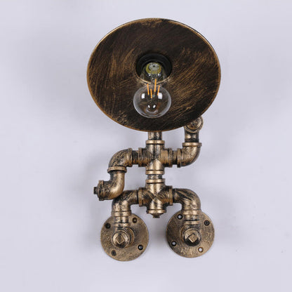 Retro Iron Robot Design 1- Light Wall Sconce Lamp