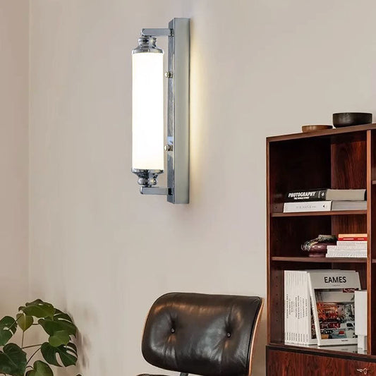 Minimalist Electroplated Iron Cylinder LED Wall Sconce Lamp