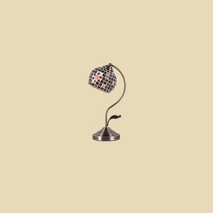 Vintage European Glass Table Lamp