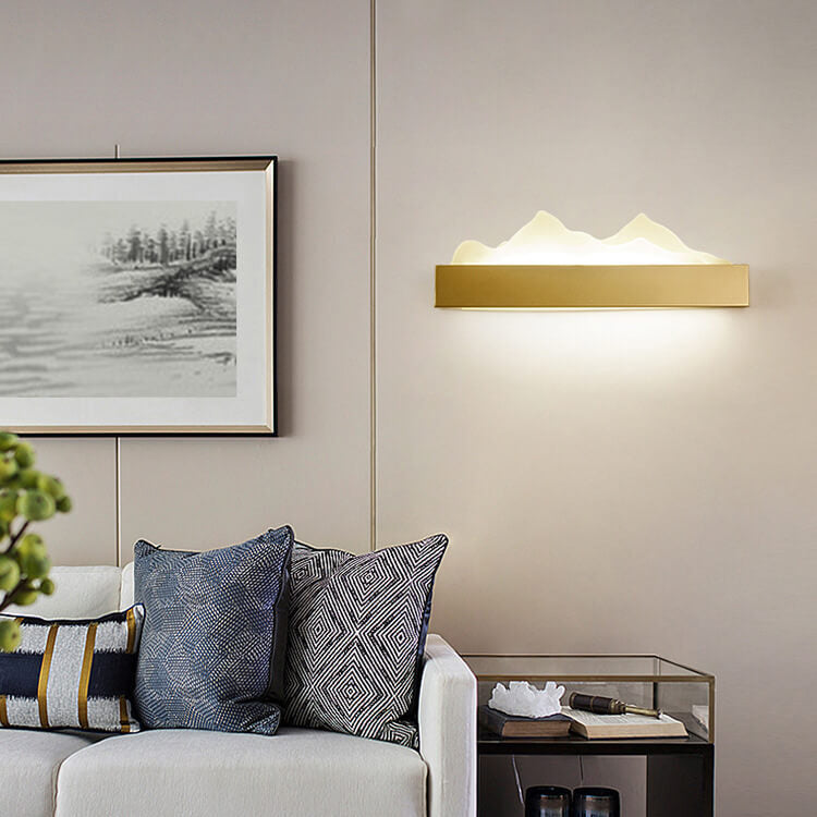 Acrylic Chinese Iceberg Design LED Wall Sconce Lamp