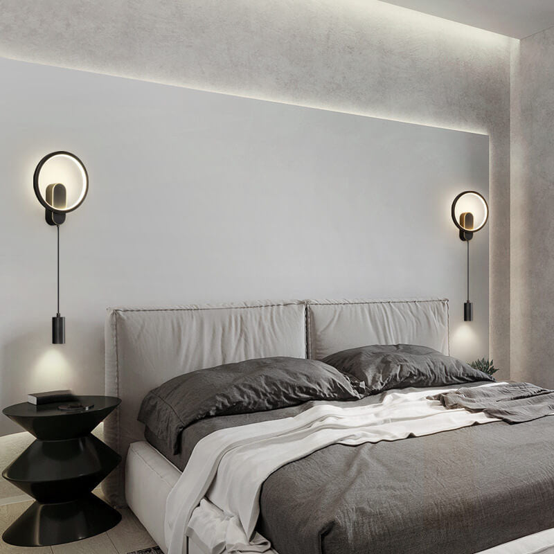 Industrial All Copper Nordic Round LED Wall Sconce Lamp