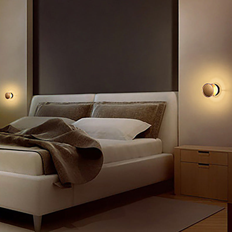 Cylindrical Aluminum Acrylic LED Wall Sconce Lamp