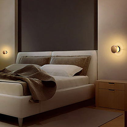Cylindrical Aluminum Acrylic LED Wall Sconce Lamp