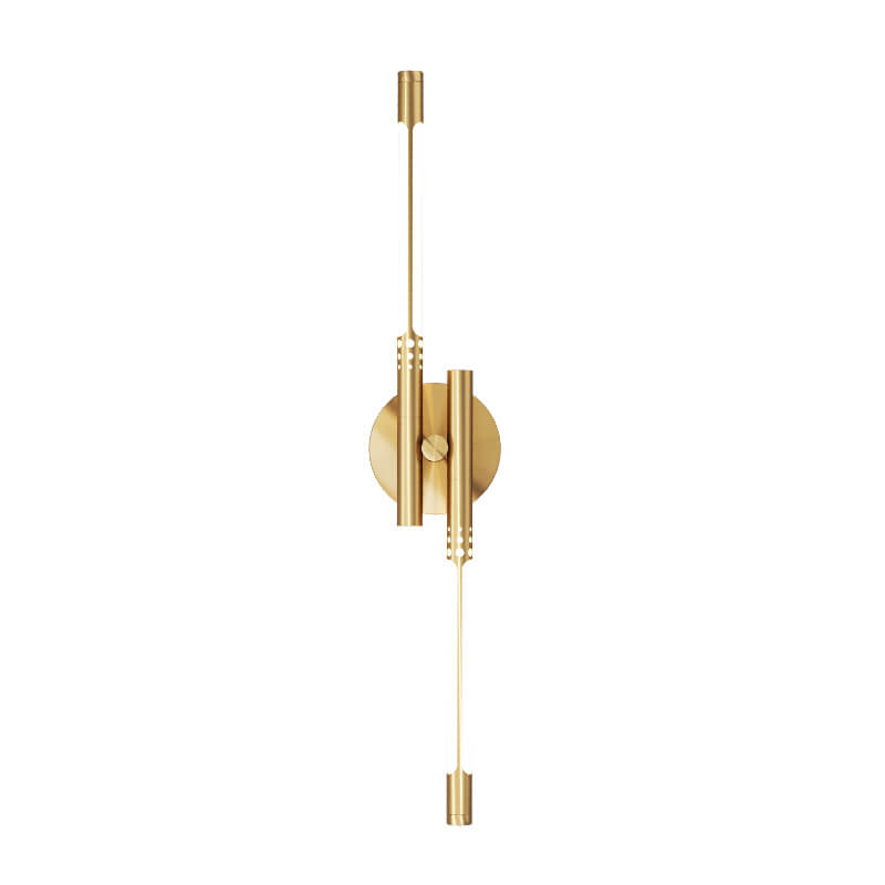 Light Luxury Cylindrical All-copper LED Wall Sconce Lamp