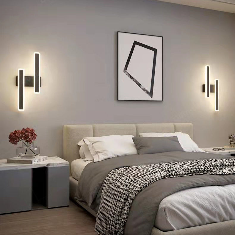Geometric Strip Acrylic Hardware LED Wall Sconce Lamp