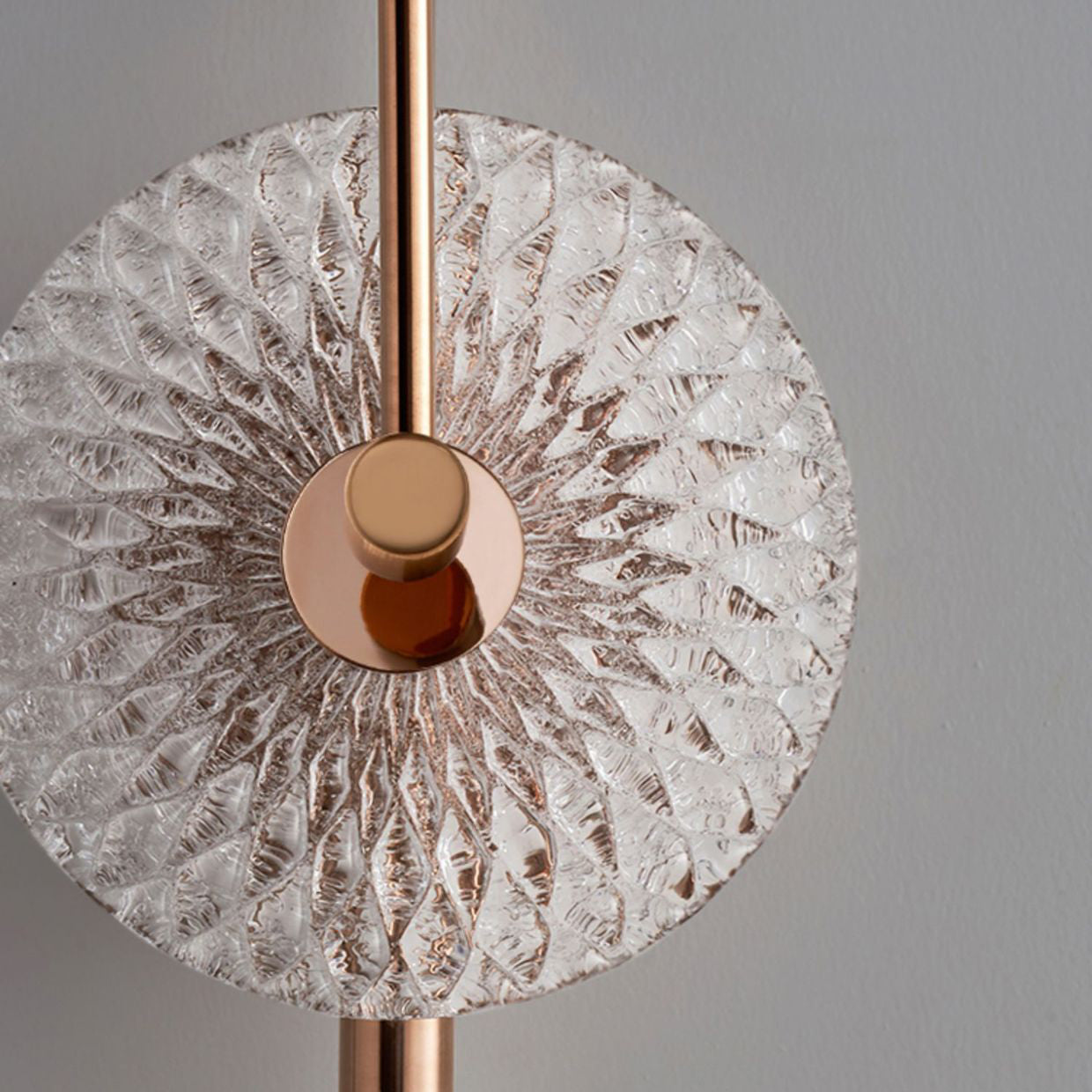 Minimalist Round Stainless Steel Glass LED Wall Sconce Lamp