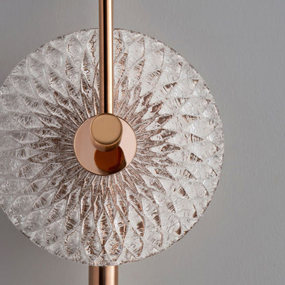 Minimalist Round Stainless Steel Glass LED Wall Sconce Lamp