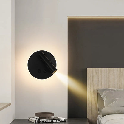 Rectangular Round Iron Aluminum LED Wall Sconce Lamp