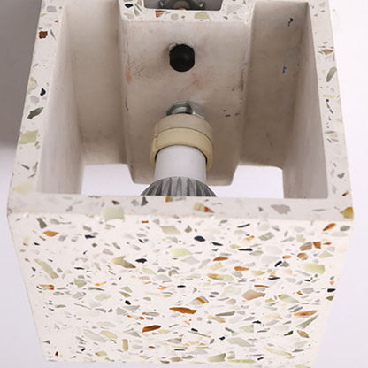 Scandinavian Square Terrazzo 1-Light Wall Sconce Lamp