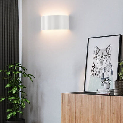 Solid Color Iron Half-circle LED Wall Sconce Lamp