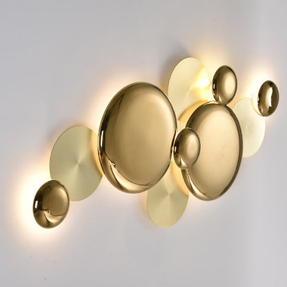 Modern Luxury Metal Round LED Wall Sconce Lamp