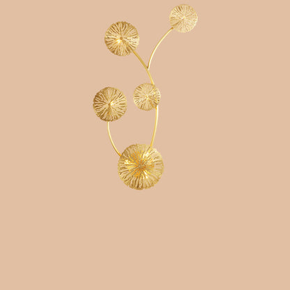 Full Hollow Lotus Leaf Cluster 3/5/7-Light Wall Sconce Lamp
