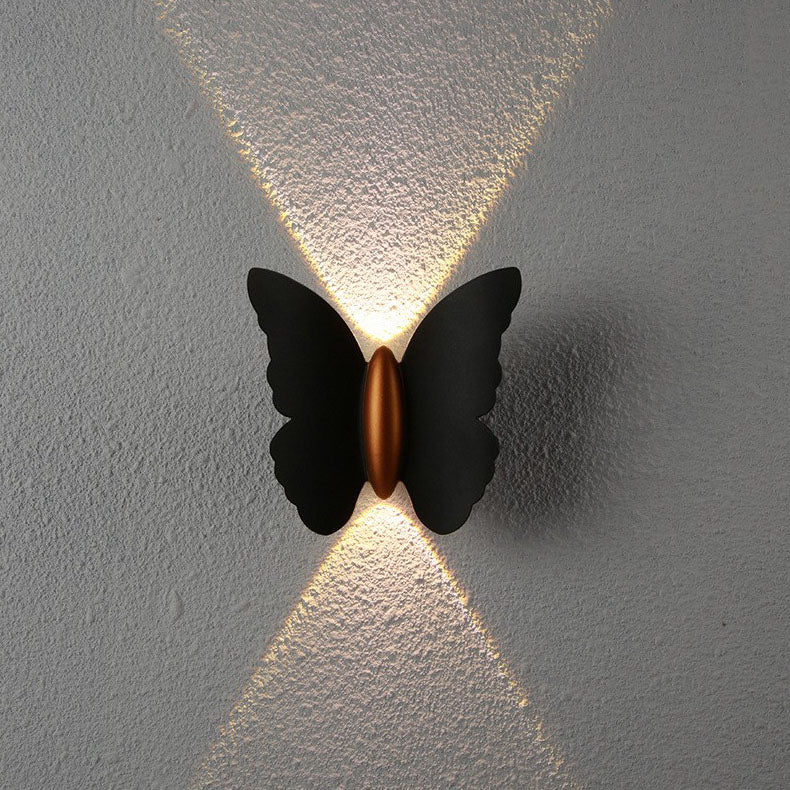 Waterproof Butterfly Aluminium LED Outdoor Wall Sconce Lamp